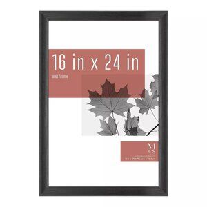 MCS Studio Gallery Frame, Black Woodgrain, 16 x 24 in, Single